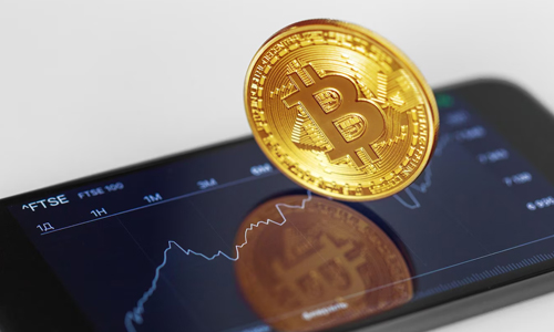 Bitcoin-placed-on-a-mobile