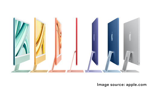 Apple imac side view