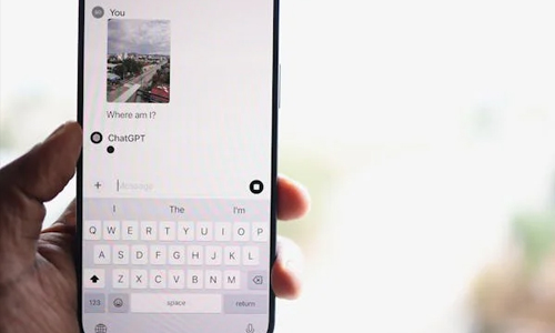 Chatgpt chat page with image