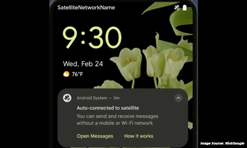 Android auto connected to satellite