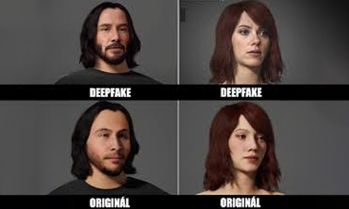 Original and deepfake comparison