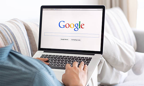 Man using laptop