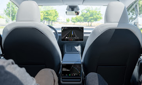 Tesla Model Y robotaxi used in 2025 