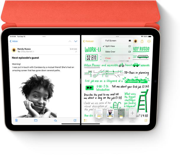 Close-up of Retina display clarity