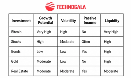Expert recommended the difference between bitcoin and traditional investment